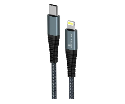 Kabel ExtraLink Smart Life USB-C - Lightning 1m Czarny